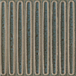 Далия чипсет бирюзовый темный 20х20 декор глянцевый KMD2SOB002BN