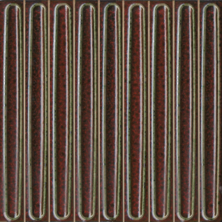 Далия чипсет красный темный 20х20 декор глянцевый KMD2SOB003BN