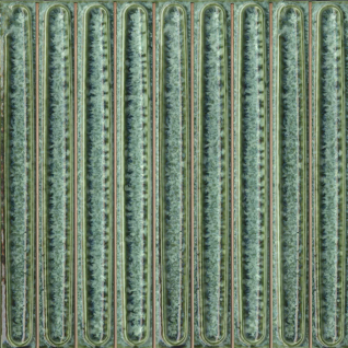 Далия чипсет зеленый 20х20 декор глянцевый KMD2SOB006BN