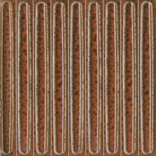 Далия чипсет оранжевый 20х20 декор глянцевый KMD2SOB007BN