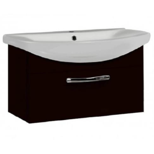 Тумба подвесная Ария 80 под умывальник Смайл 80, черный