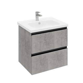 Тумба подвесная Electra 60 под умывальник Creavit Ideal 60, хромикс серебро