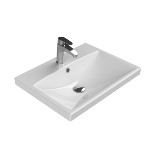 Умывальник Elite 60х45 мебельный/подвесной без крепления, белый, VB032H82U00