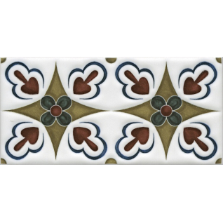 Клемансо орнамент 7,4x15 декор матовый STG\B620\16000