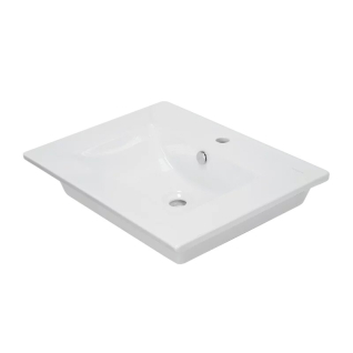 Умывальник Quadro 60 мебельный встраиваемый в столешницу, белый