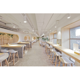 Терраццо бежевый светлый 33x60 ступень фронтальная клееная матовый SG631820R\GCF