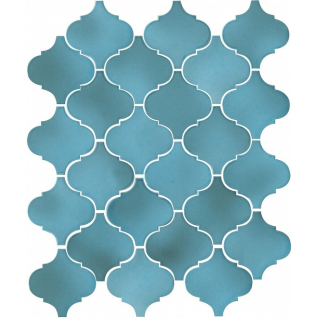 Арабески майолика голубой 26x30 мозаика глянцевый 65005