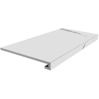 Монте Тиберио белый 33x80 ступень фронтальная клееная матовый SG849990R\GCF
