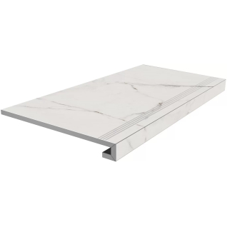 Монте Тиберио бежевый светлый 33x80 ступень фронтальная клееная лаппатированный SG850092R\GCF