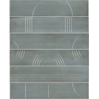 Мажорель голубой 28,5x36 панно глянцевый (из 6 частей 6х28,5) KMP3STA002RN6X