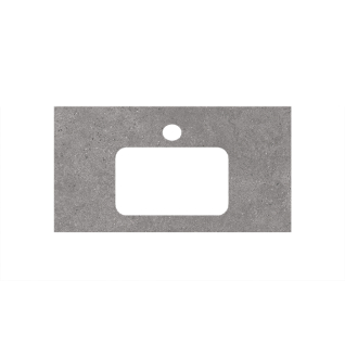 Столешница керамогранитная Plaza 80 Фондамента под врезной умывальник, серый натуральный