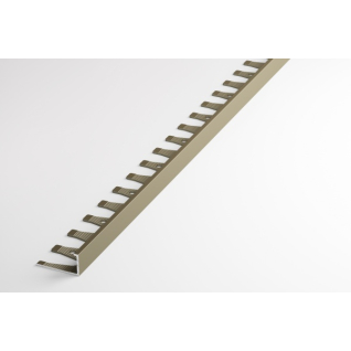 Профиль алюминиевый L-образный окантовочный гнущийся бронза ПК 02.2700.04л