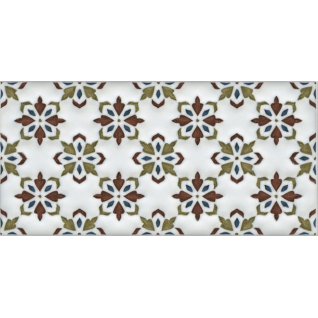 Клемансо орнамент 7,4x15 декор матовый STG\B619\16000