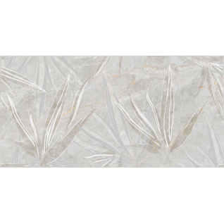 Poeme листья кремовый 30x60 декор матовый