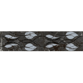 Тубкаль черный 7,2x30 бордюр глянцевый KMB3STA003BR