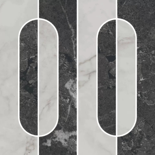 Тубкаль наборный 30x30 декор матовый KMD2HID013GR