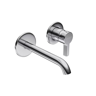 Смеситель для умывальника настенный LINEA, хром глянец