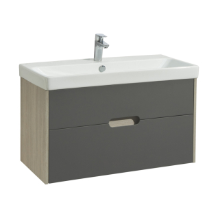 Тумба подвесная Оливия Грей/Дуб Ойстер 90 под умывальник