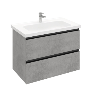 Тумба подвесная Electra 80 под умывальник Creavit Ideal 80, хромикс серебро