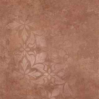 Хадду декорированный красный 40,2x40,2 керамический гранит матовый KM4040G0071N