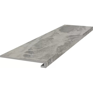 Альбино серый 33x119,5 ступень фронтальная клееная матовый DL503120R\GCF