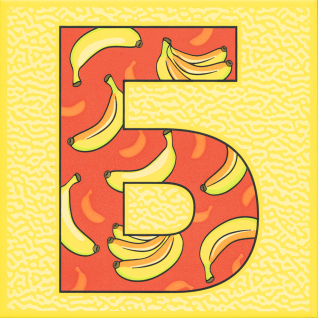 Сад-огород "Банан" 20x20 декор матовый HGD\A549\5109