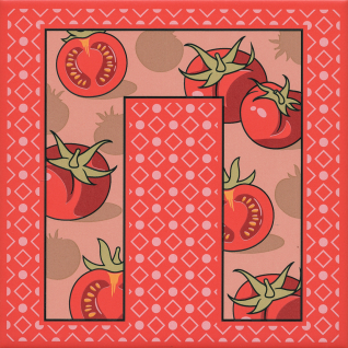 Сад-огород "Помидор" 20x20 декор матовый HGD\A562\5107