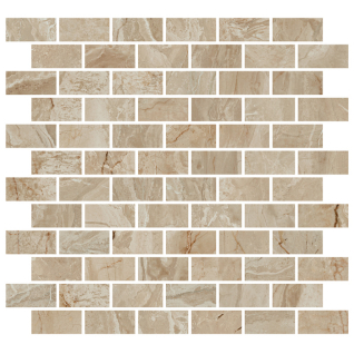 Эвора мозаичный бежевый 30x32 декор глянцевый MM13121T