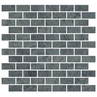 Эвора мозаичный синий светлый  30x32 декор глянцевый MM13122T