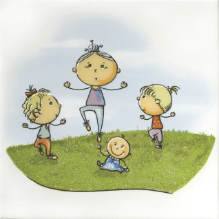 Веселые старты "Йога" 20x20 декор комбинированный OS\A254\5009