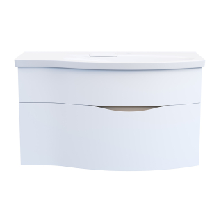 Тумба подвесная Riva 100 правая белая матовая под умывальник
