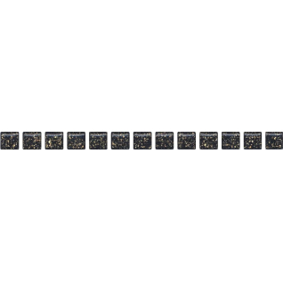 Карандаш Бисер черный золото 1,4x20 бордюр глянцевый POF004