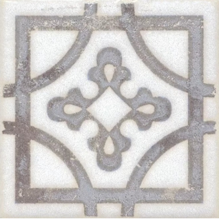 Амальфи орнамент коричневый 9,8x9,8 вставка матовый STG\A406\1266H