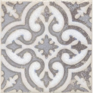 Амальфи орнамент коричневый 9,8x9,8 вставка матовый STG\A408\1266H