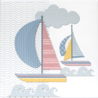 Бон Вояж "Парусник" 20x20 декор комбинированный VT\A377\5009