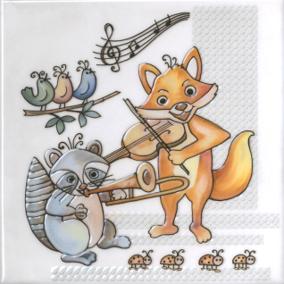 Симфония 2 20x20 декор глянцевый VT\A481\5232