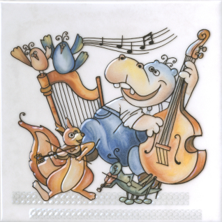 Симфония 3 20x20 декор глянцевый VT\A482\5232