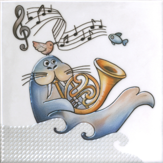 Симфония 4 20x20 декор глянцевый VT\A483\5232