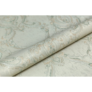 Обои виниловые Ориент мотив зеленый KM7705