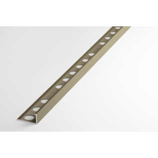 Профиль алюминиевый L-образный окантовочный шампань ПК 01.2700.042л