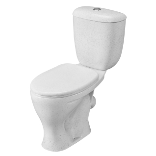 Унитаз-компакт Воротынский (косой вып., ниж.под., однореж. арм. 6 л, п/пропил.сид) крап на белом, 1с 1P4017S0100BF