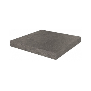 Про Стоун антрацит 33x33 ступень угловая клееная матовый DD600620R\GCA