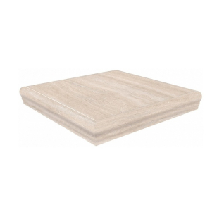 Пантеон бежевый 34x34 ступень угловая с капиносом матовый SG157200R\GR\ANS