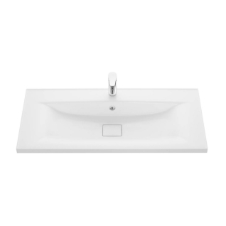 Умывальник Айрис М 100 на тумбу белый