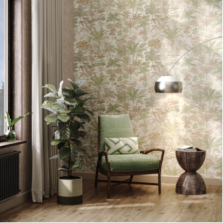 Обои виниловые Оазис база светлый бежевый KM6207