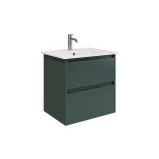 Тумба подвесная NORMA 60 под умыв-к Creavit SU 60, олива нордик матовый, LNO-WCAB-60-415