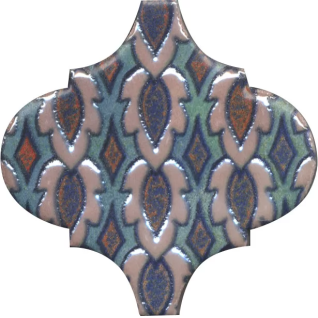 Арабески Марокко 1 10х25 панно глянцевый (из 6 частей 6,5x6,5) KMP3STA010M6X