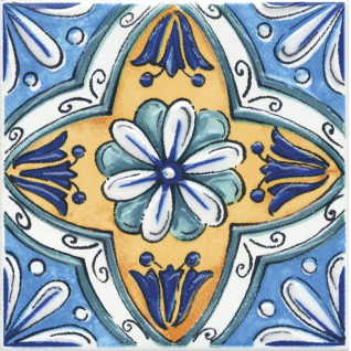 Капри майолика 9,8x9,8 вставка глянцевый STG\A489\1146H