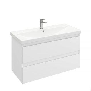 Тумба подвесная Vitrum 100 под умывальник Cerastyle Elite 100, белый матовый