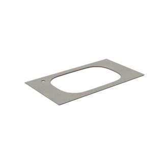 Столешница керамогранитная Magica 90 Риккарди серая для раковин, встраиваемых сверху